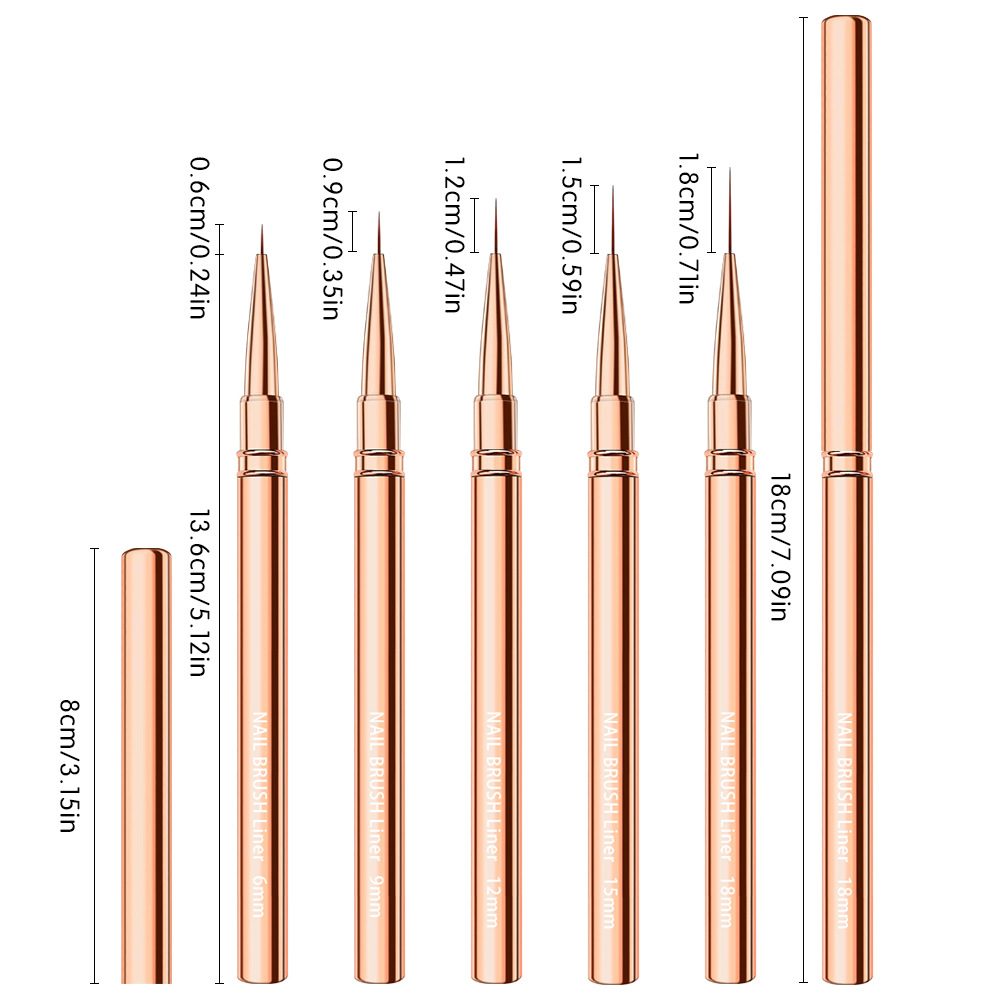 Lot de 5 pinceaux liner pour n - Coloured Gel Set avis et prix