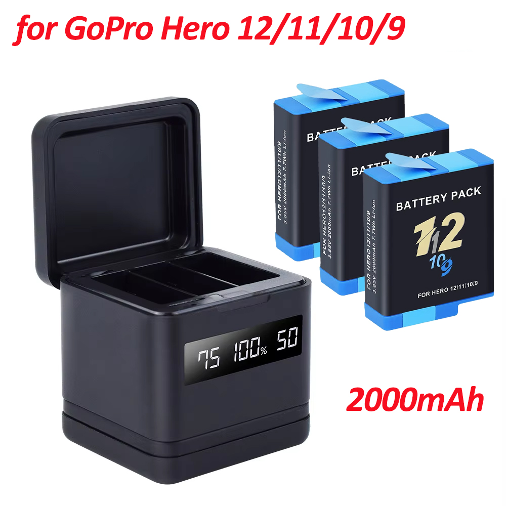 Batterie PALO pour caméra GoPr - Gopro Action Camera Hero 12 Black avis et prix